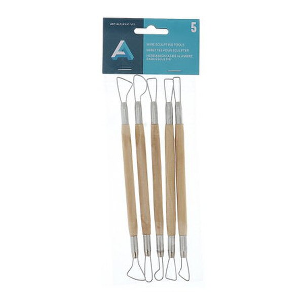 Five double ended sculpting tools.