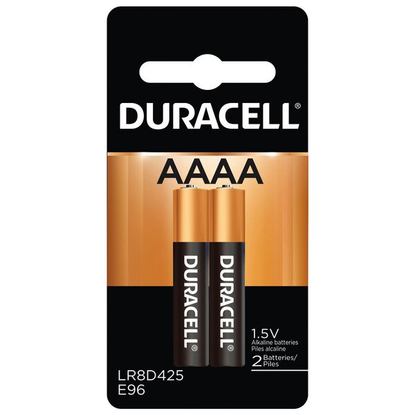 A two pack of AAAA Duracell batteries.