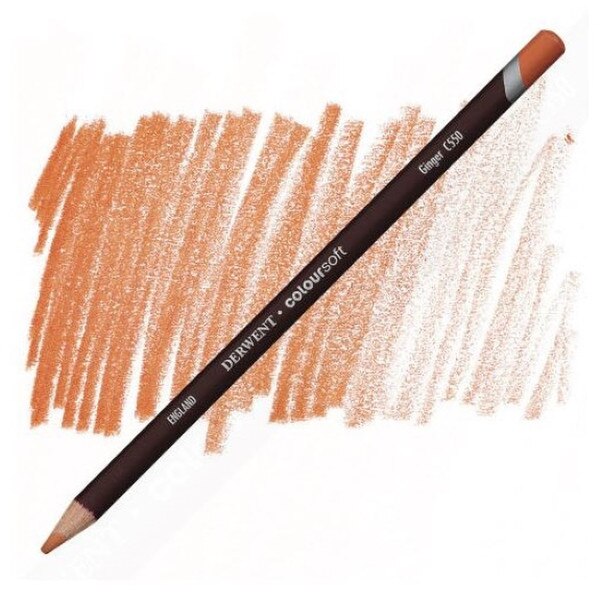 Ginger colored pencil by derwent.
