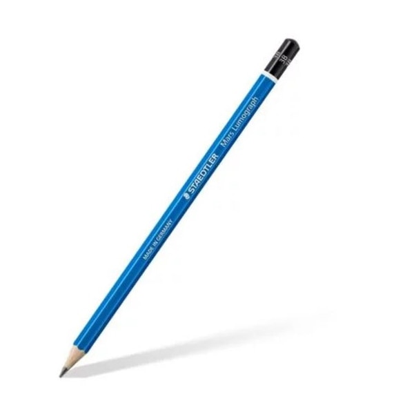 Blue 3B graphite pencil by Staedtler.