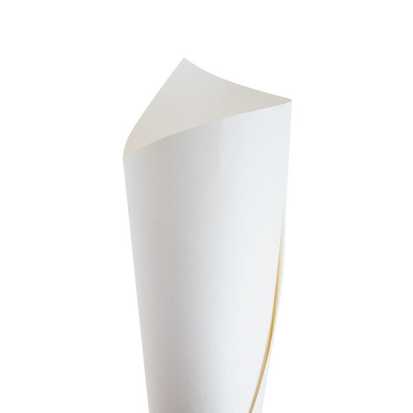 This is white paper board made of recycled paper.