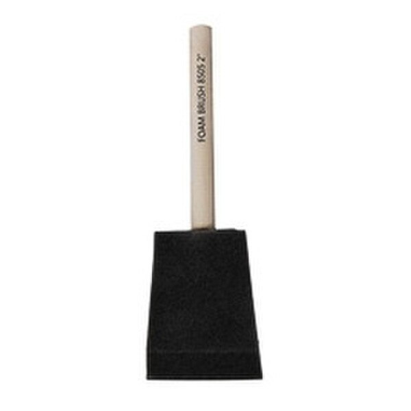 A brush with a black, two inch foam end.
