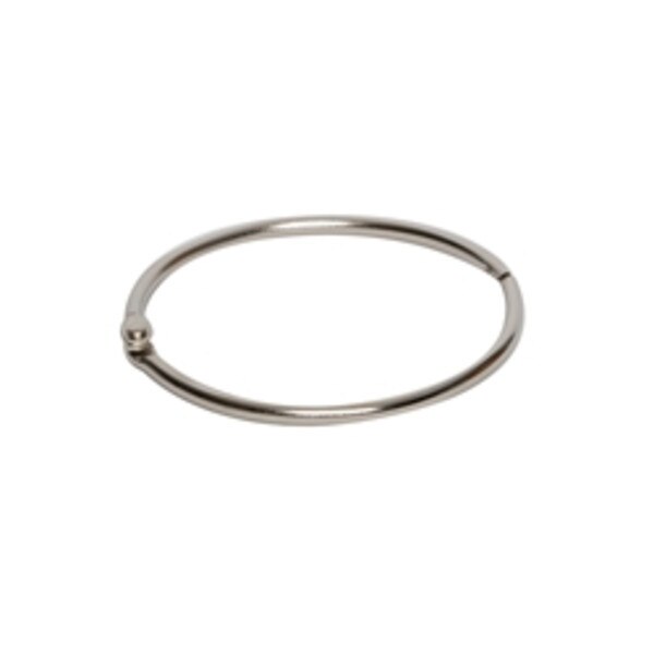 This is a silver 3" binder ring.