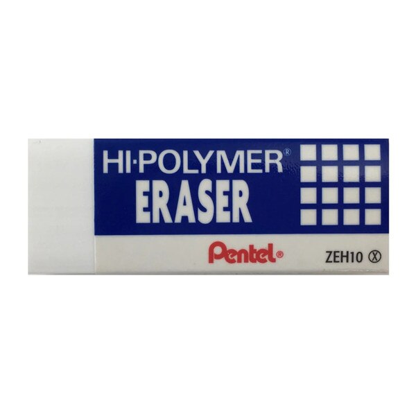 A close up of the eraser.