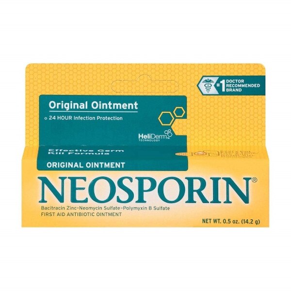 Neosporin box with 0.5 ounces tube.