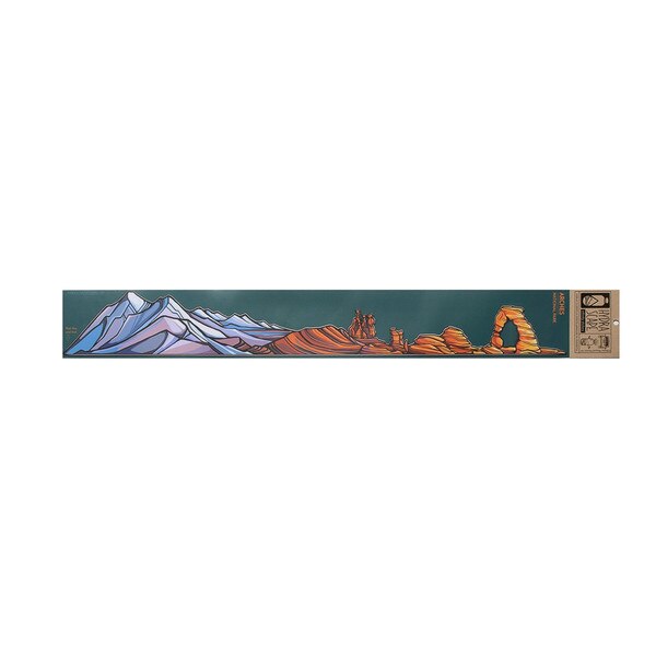 A colorful Arches National Park sticker that is perfect for wrapping around your water bottle.