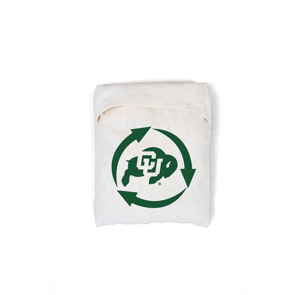 The entire netted bag can fit inside of the pocket, in a compactable manner.