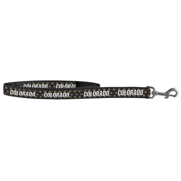 colorado-buffaloes-black-pet-leash-with-repeating-c-u-logo-and-repeating-colorado-text