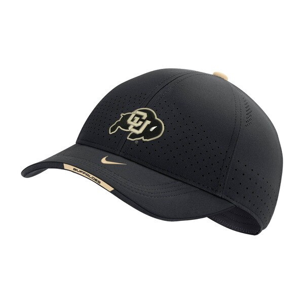 Black hat with Cu Buffalo logo on front with nike swoosh on bill and "Buffaloes" written on edge of the bill.
