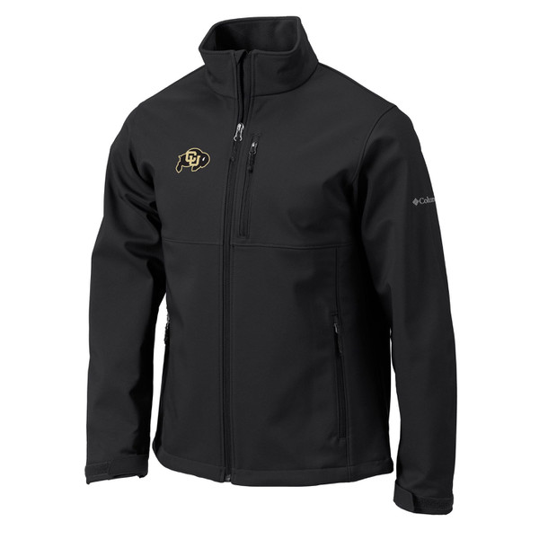 A black full-zip fleece-lined jacket with a chest pocket and two front pockets, adorned with a C-U Buffalo logo.