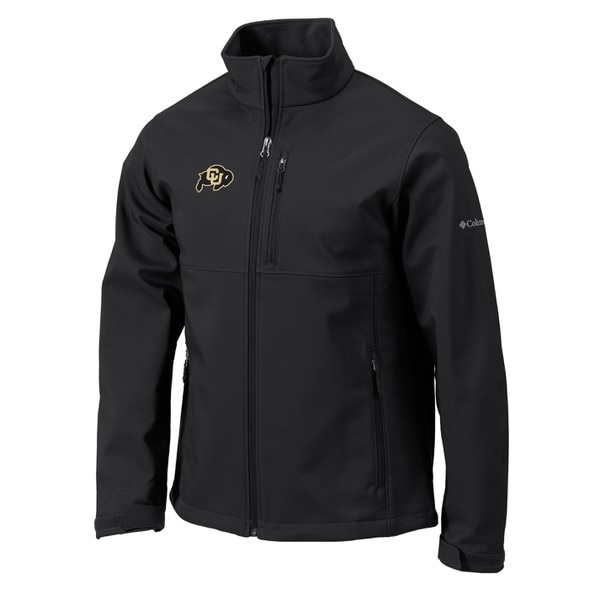 A black full-zip fleece-lined jacket with a chest pocket and two front pockets, adorned with a C-U Buffalo logo.