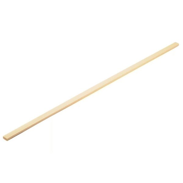 This image is of a 3/16" by 1/2" by 24" stick of basswood.