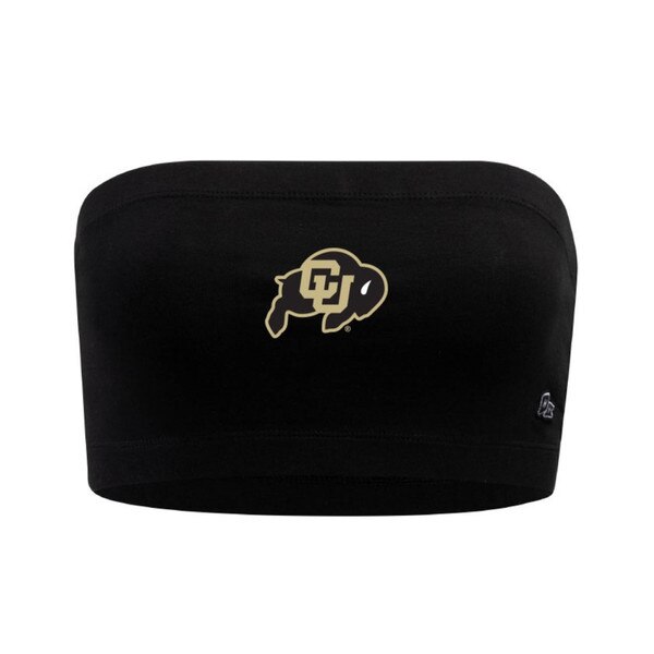 A black bandeau with and embroidered C-U Buffalo logo on the center front.