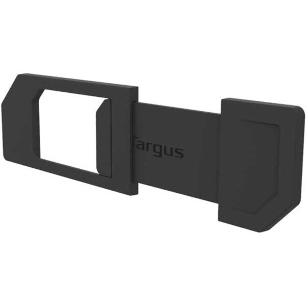Black Targus sliding webcam cover for privacy protection on laptops and monitors.
