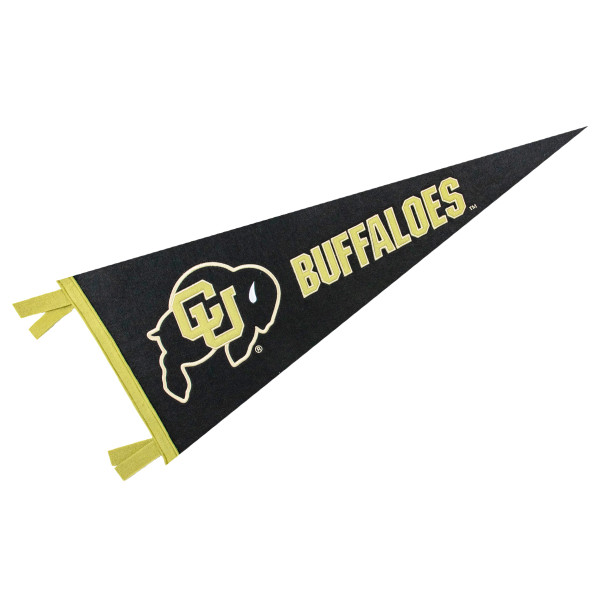 black-colorado-buffaloes-pennant-with-gold-accents