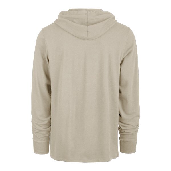 A plain pale-yellow backing with an adjustable hood.