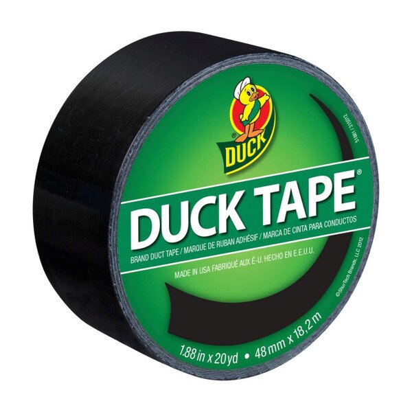 A photo of the black duct tape roll.
