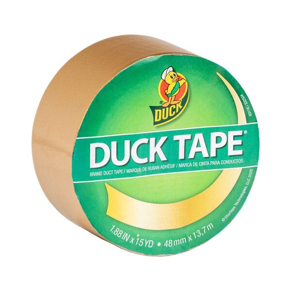 A photo of the gold duct tape roll.