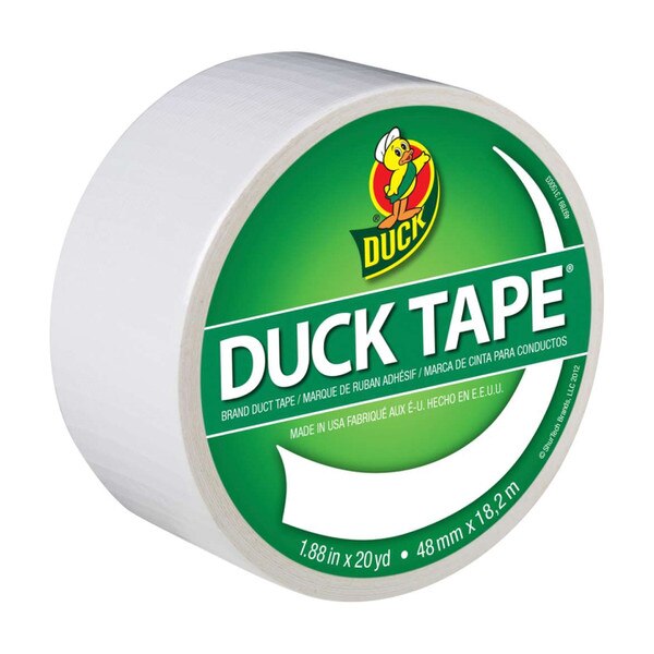 A photo of the white duct tape roll.