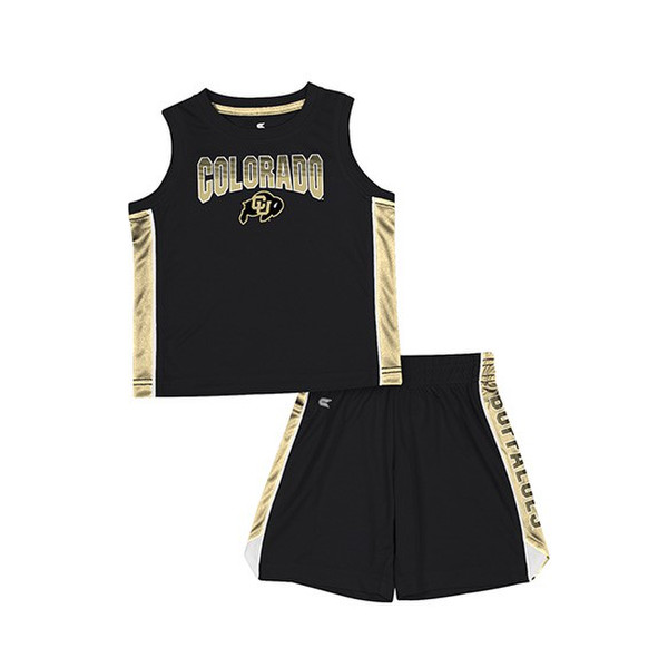 toddler-black-and-gold-colorado-buffaloes-two-piece-shirt-and-short-set