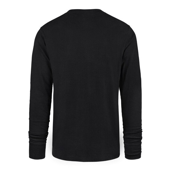 All black backside of a '47 Brand long sleeve t-shirt.
