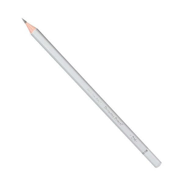 A gray 2H graphite drawing pencil.
