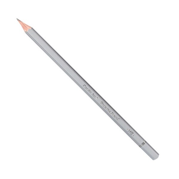 A gray graphite pencil that is medium hard. Pacific Arc is engraved on the side.