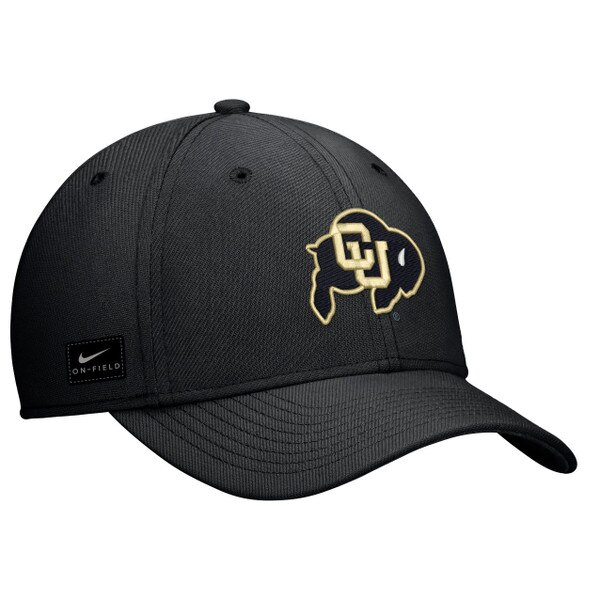 A black nike cap with a c-u buffalo logo on the front.