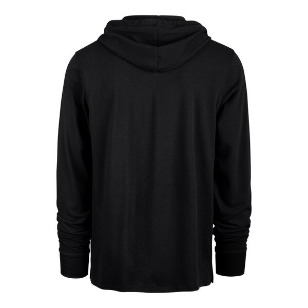 The back of a black '47 Brand hoodie.
