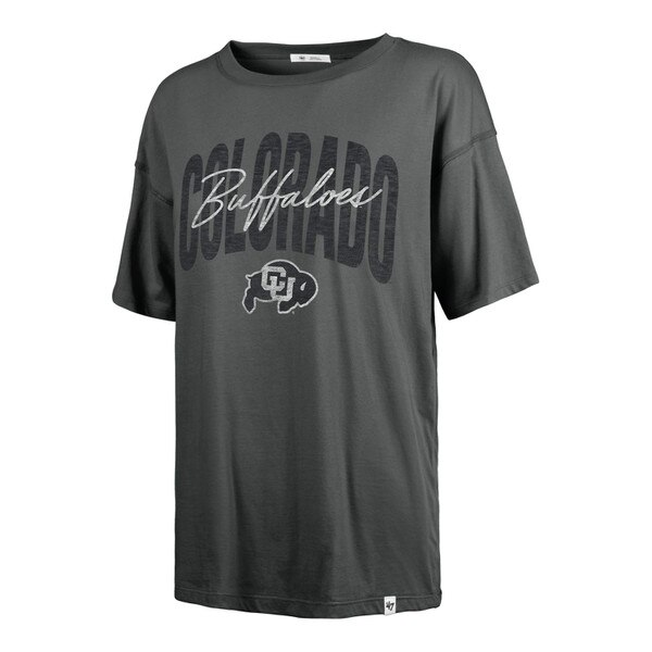 Charcoal t-shirt with “Colorado Buffaloes” text and CU Buffaloes logo printed across the chest