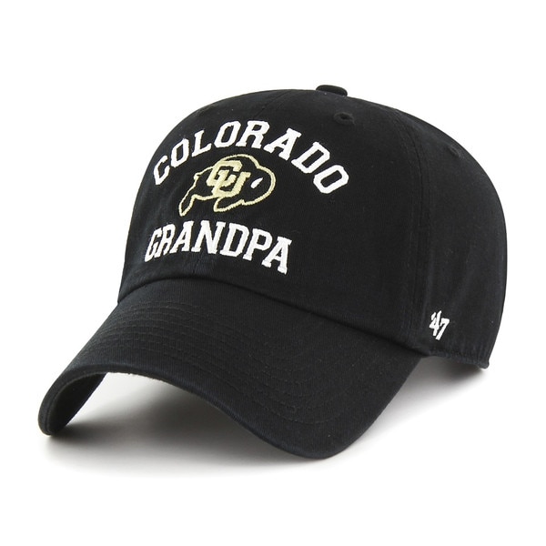 Black hat with "Colorado Grandpa" embroidered in white and CU Buffalo logo in the center