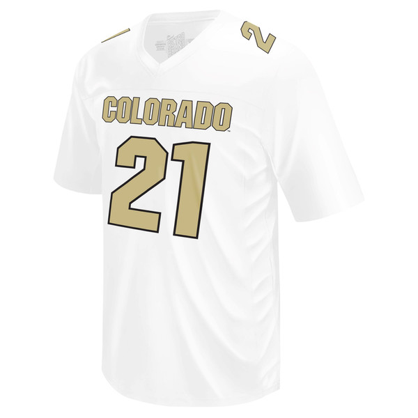 white-Retro-Brand-football-jersey-frontside-with-Colorado-and-number-21