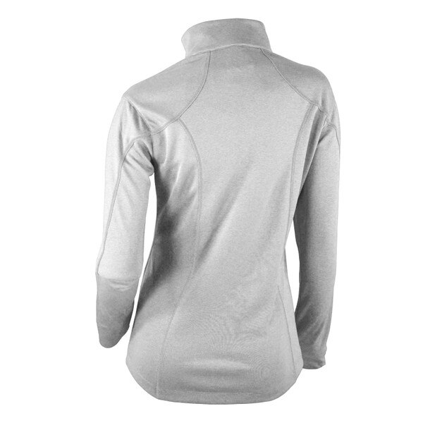 The back of the white pullover. It's solid white.