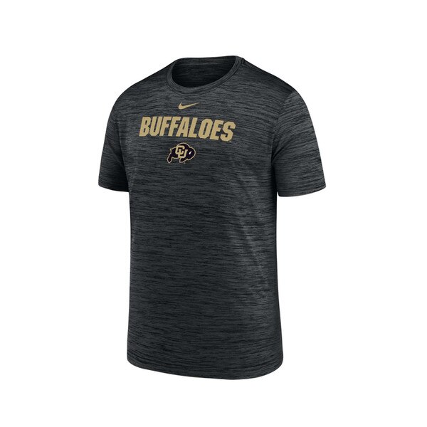 black nike colorado buffaloes youth team issue short sleeve t-shirt