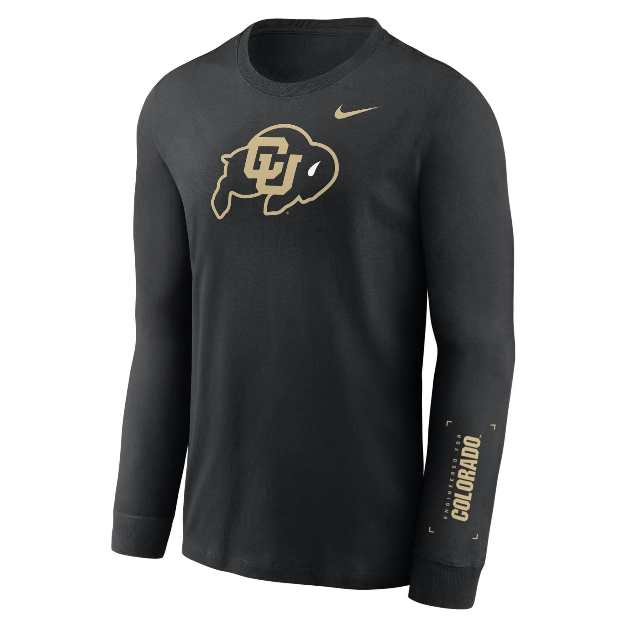 black and gold nike long sleeve shirt
