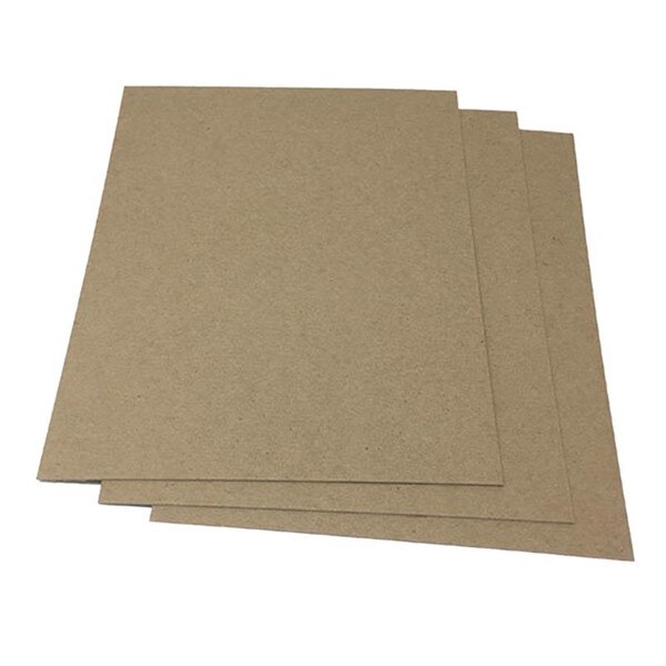 A 2 ply thick piece of cardboard-like chipboard. The dimensions are thirty-two inches by forty inches.