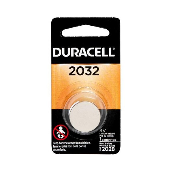 This is a standard silver flat DL2032 3 volt battery. It's packaged as a single battery.