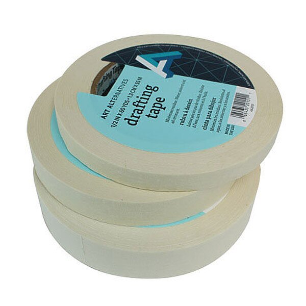 A stack of rolls of Art Alternatives drafting tape.